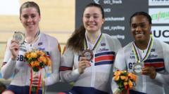 Ciclistes britànics al Campionat del Món de ciclisme en pista.