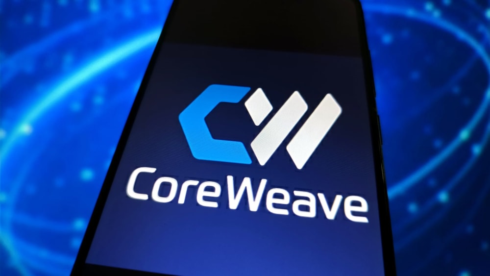 Seu o logotip de la companyia tecnològica CoreWeave.