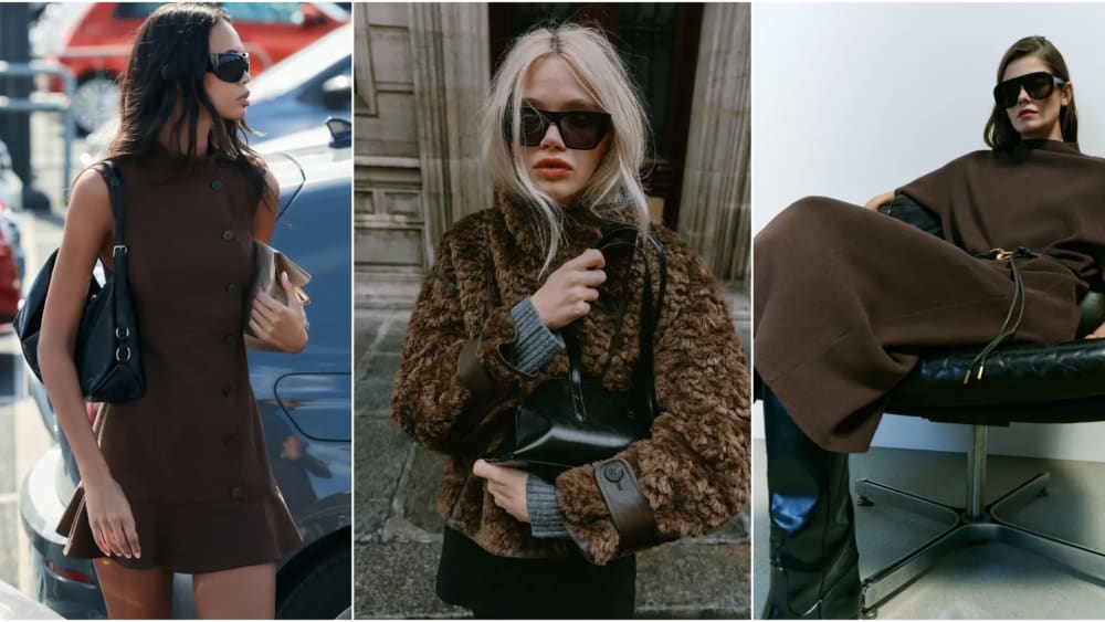 Sí, el marró i negre també fan 'match': els looks de Zara per a lluir la combinació més tardorenca