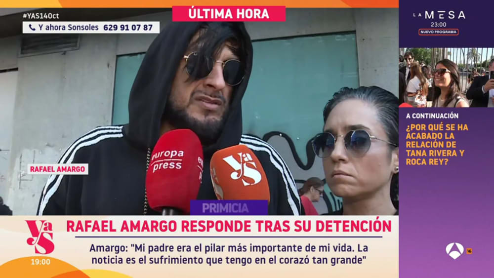 Rafael Amargo es pronuncia sobre la seva última detenció: "Si les forces de seguretat s'han equivocat és per l'odi que em tenen"