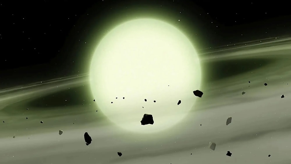 Els astrònoms descobreixen una estrella verda, un fenomen mai observat