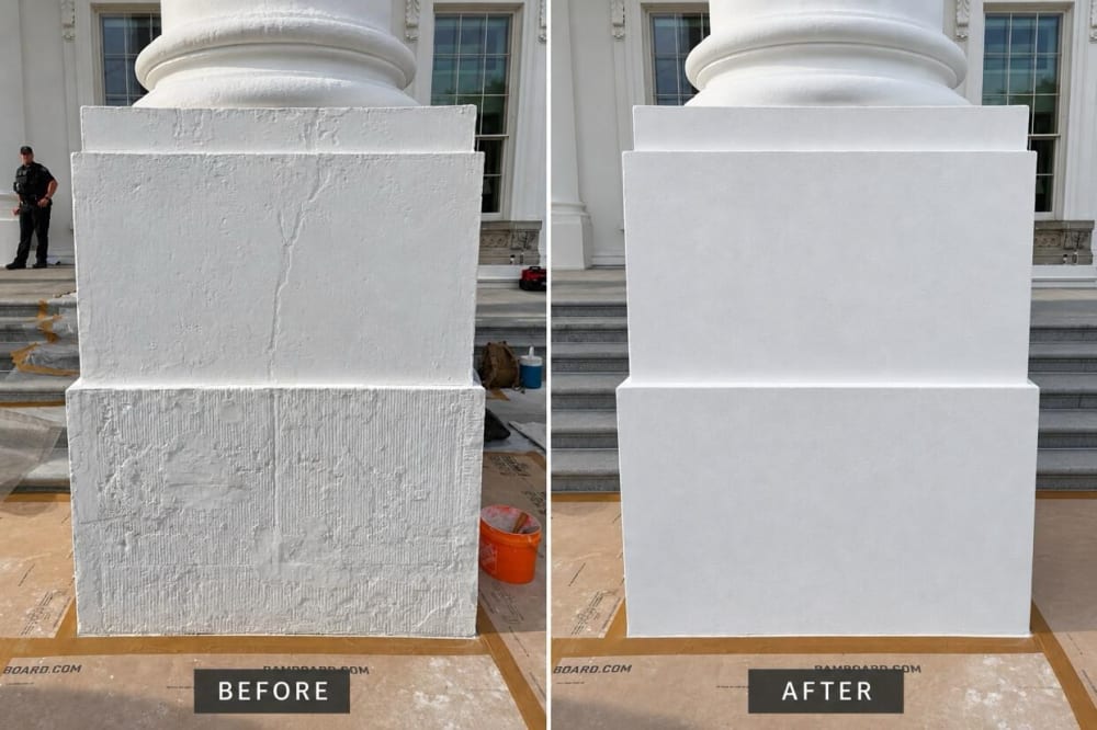 Foto de l'AI de posts Trump per presumir del treball de restauració de la Casa Blanca