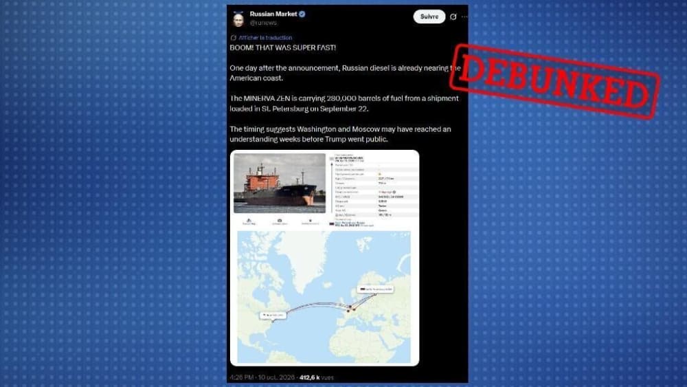 No, aquest camió de petroli va portar el morel rus als Estats Units