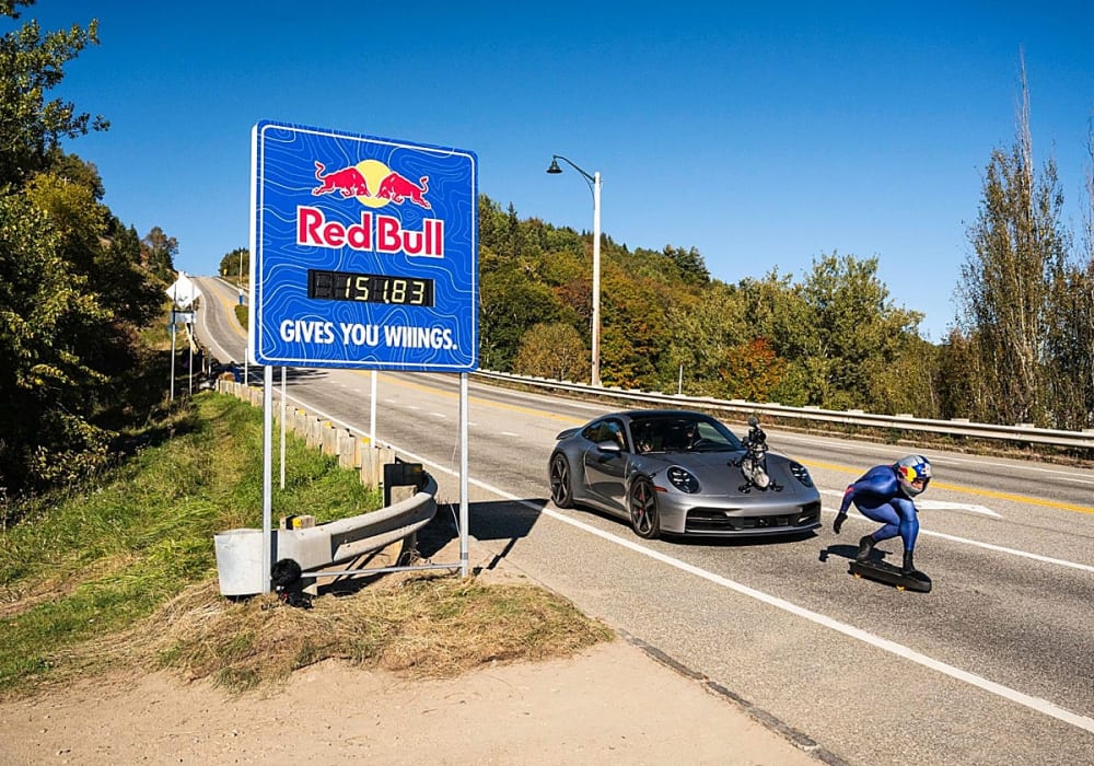 Al·lucinant rècord mundial de velocitat: 151 #km/h en monopatín