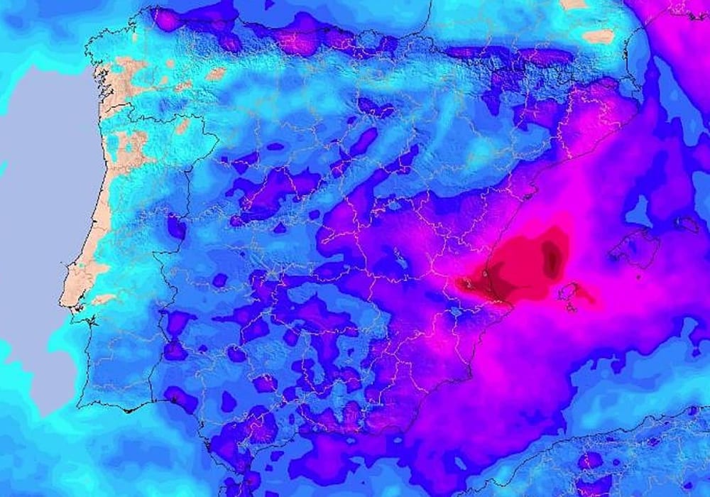 La Aemet llança un avís especial per l'arribada de la dana Adam