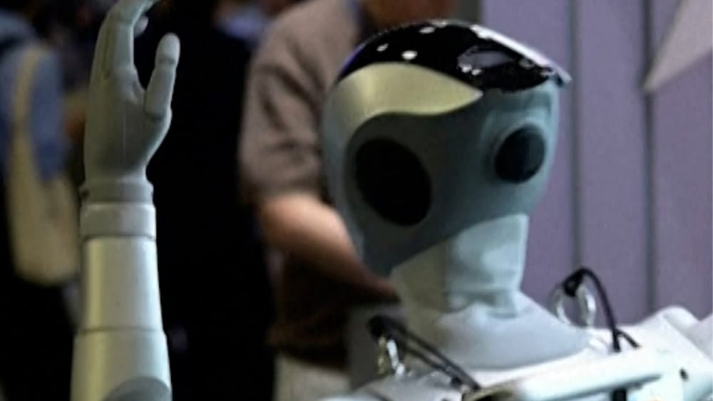 Robots que ballen a l'AulinaMacarena Patience a l'exo de la tecnologia japonesa.