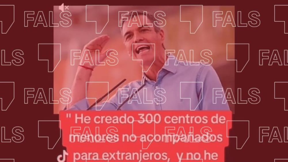 Ni Sánchez ha obert 300 centres per a menors migrants ni té la competència per a això, com afirma una publicació viral en xarxes