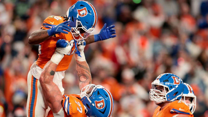 Jugada d'atac durant el partit de la NFL entre Seattle i Denver.