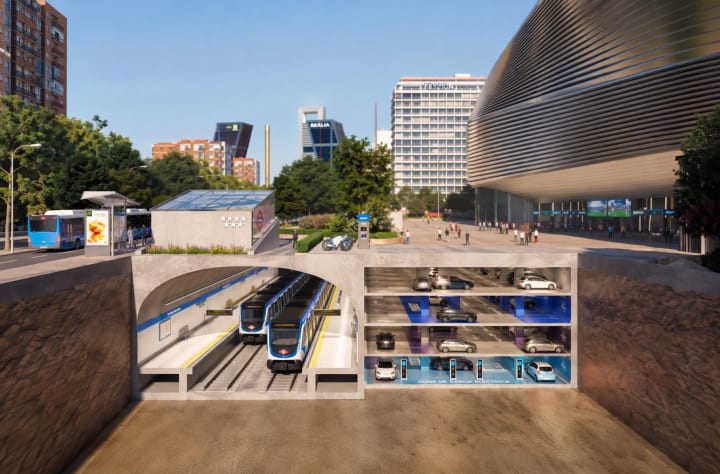 El pla per a reinicialitzar el pàrquing del Bernabéu: convertir-ho en un gran 'hub' de mobilitat amb 400 places per a residents... ja en el pròxim mandat