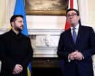 El president ucraïnès Volodímir Zelenski durant una intervenció pública.
