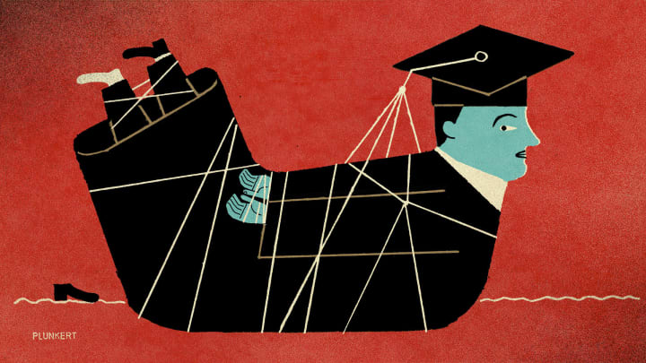 Se suposava que l'escola seria un deute bon d'en debt.