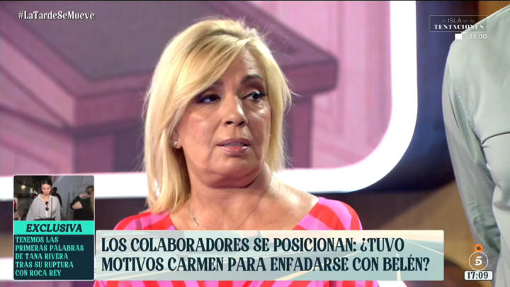 Carmen Borrego tranquil·litza sobre la salut del seu marit després del seu desmai en les noces de Sandra Barneda: "L'esglai va ser gros"