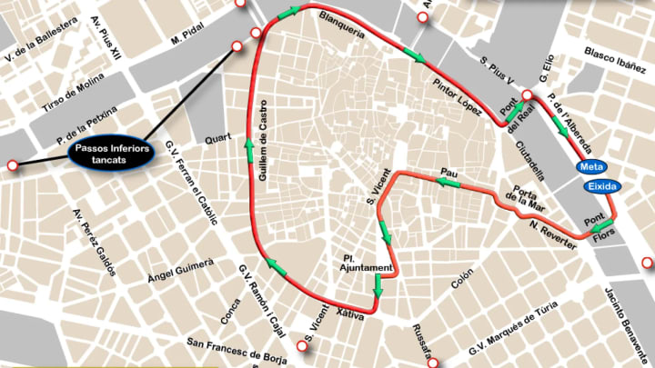 Desviaments en 40 línies de la #EMT i talls de trànsit a València per la carrera contra el càncer