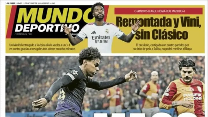 Lamini Yamal i la remuntada del Madrid, protagonistes de les portades d'avui
