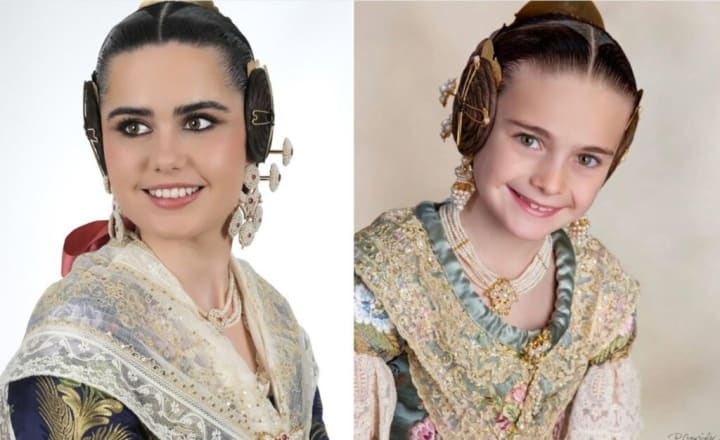 Beatriz Blanco Tamarit i Júlia Vizcayno Orero, falleres majors de València 2027
