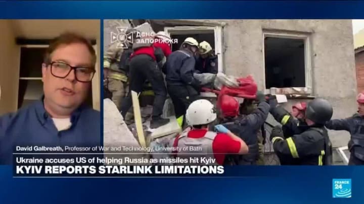 Entrevista a France 24 sobre les restriccions d'Ucraïna al sistema de satèl·lits Starlink d'Elon Musk.