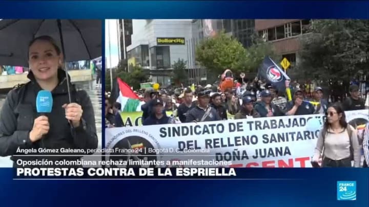 Informe des de Bogotà: protestes contra De la Espriella, passades per aigua, però en normalitat