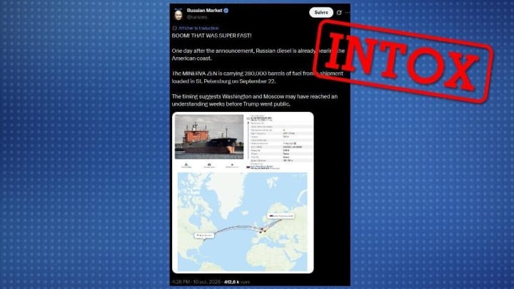 No aquest petrolier no ha lliurat gazole rus als Estats Units