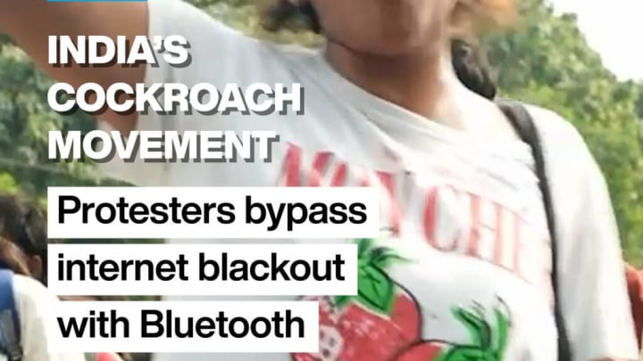 Moviment de l'Índia 2001- 2009: Els manifestants eviten l'apagada a Internet amb el Bluetooth