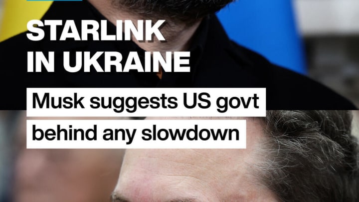 Starlink a Ucraïna: Musk suggereix US govt darrere de qualsevol lenta