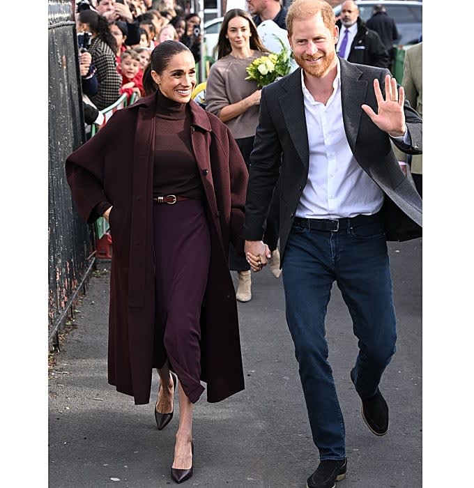 El look de Meghan Markle en Nottingham.