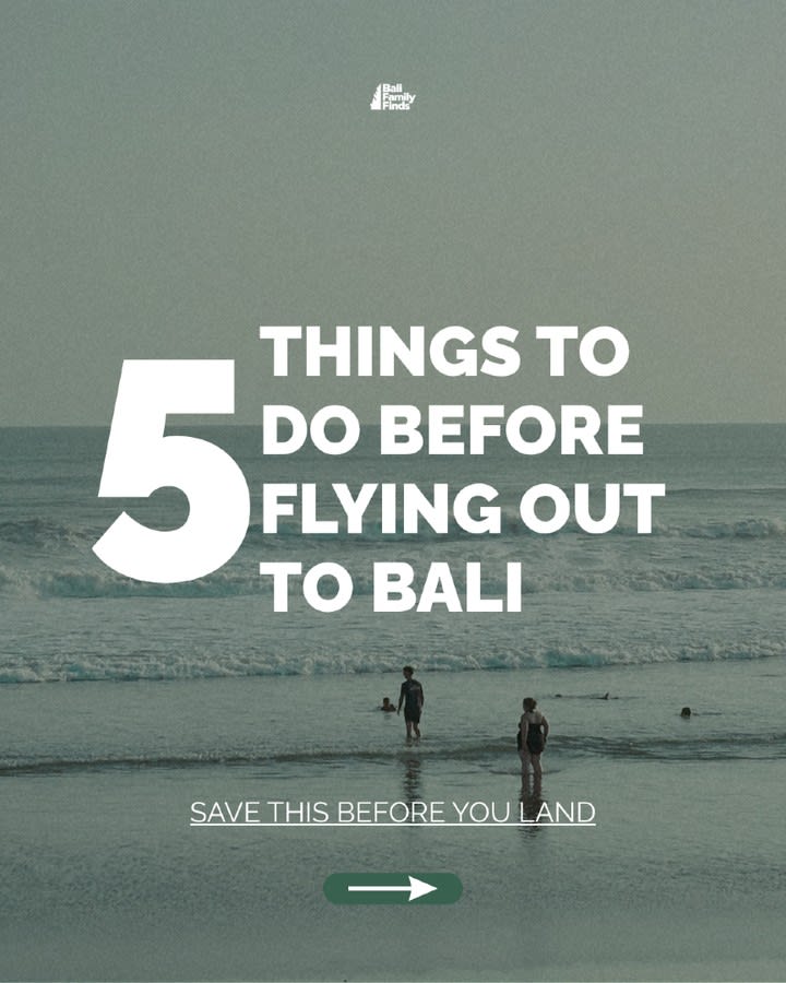 Prepare for a Smooth Family Trip to Bali