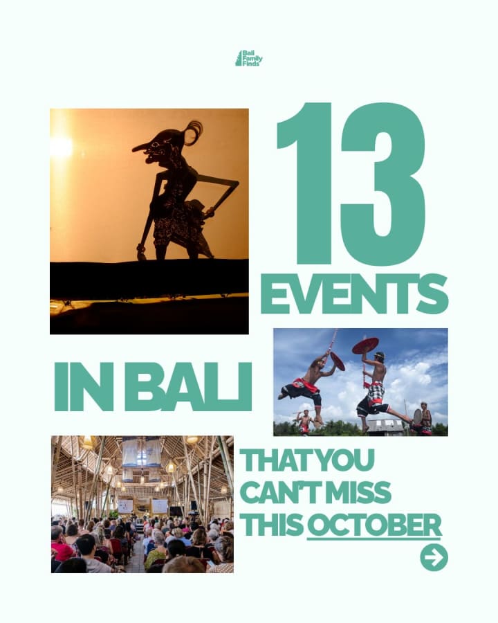 13 Must-See Bali Events for Families This October
