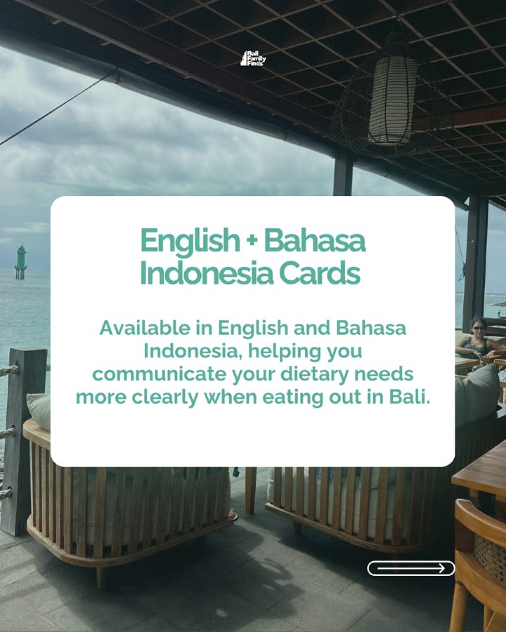 Bilingual Allergy Cards for Safe Dining in Bali — image 3