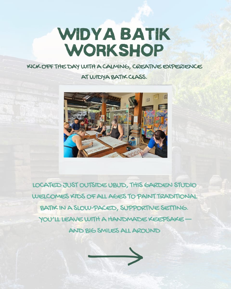 A Creative Family Day in Ubud: Batik, Bites, and Sacred Springs — image 2