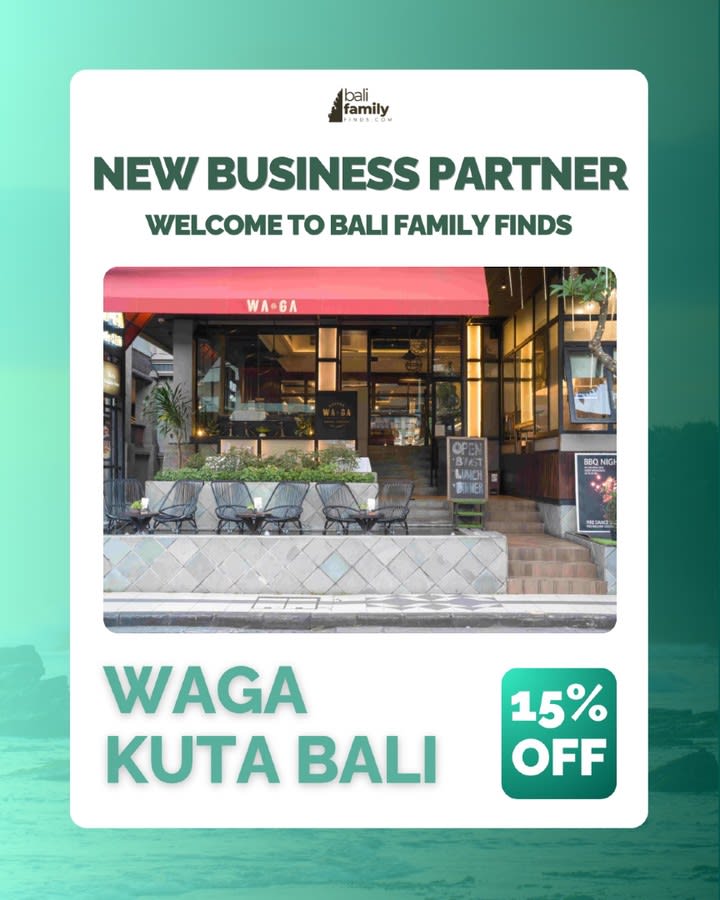 Family Dining at WAGA KUTA BALI: Gourmet Meals and BBQ Nights