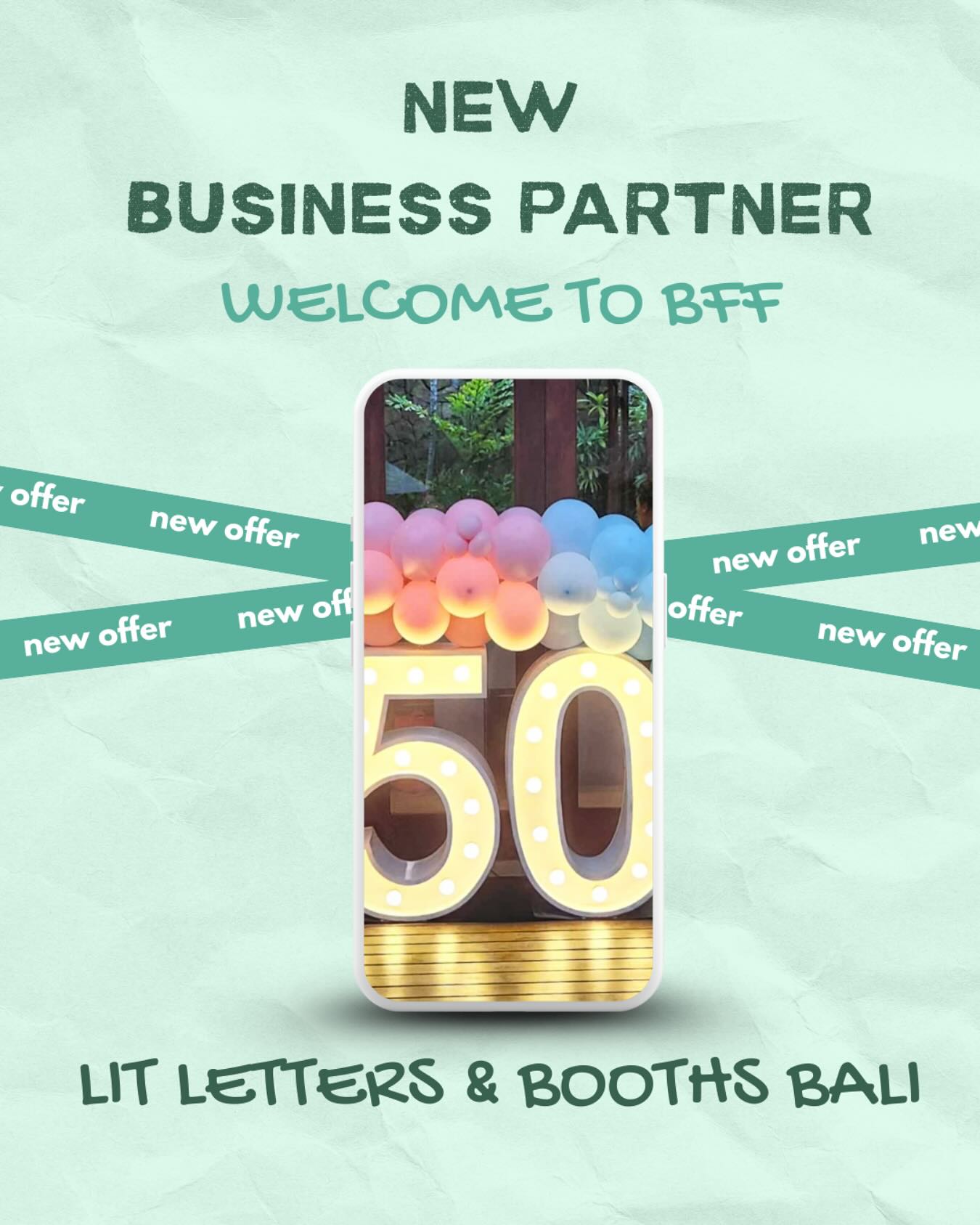 Celebrate in Style with Lit Letters and Booths Bali — image 1