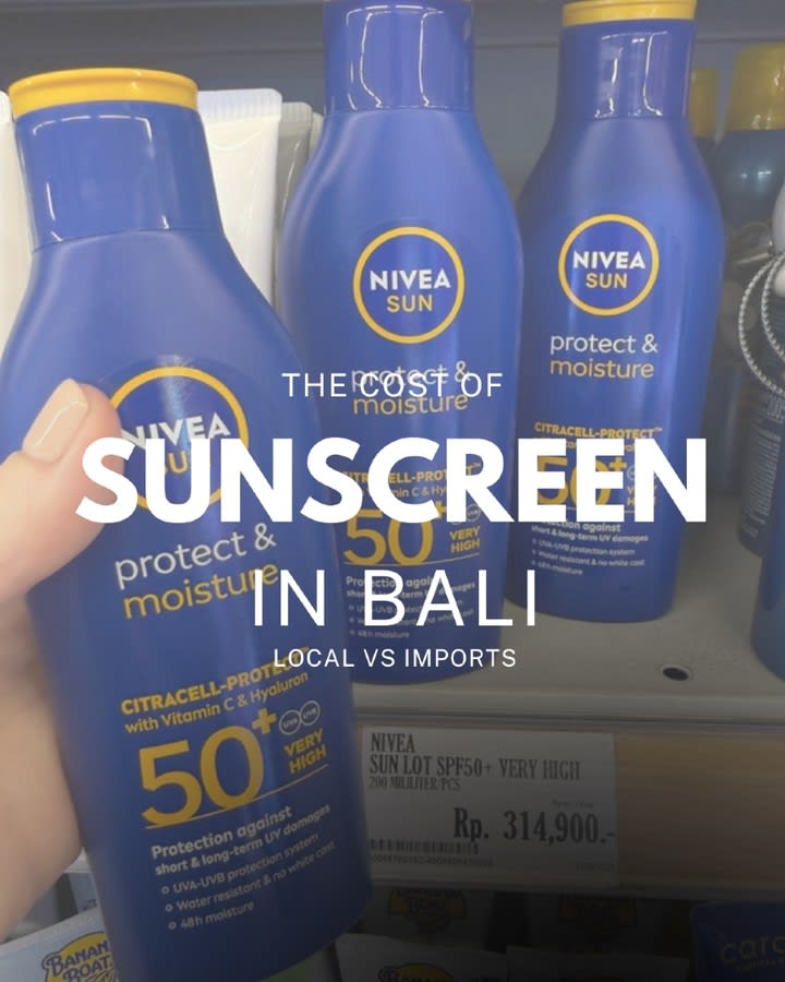 Bali Sunscreen Price Guide: Local vs Imported Options for Families