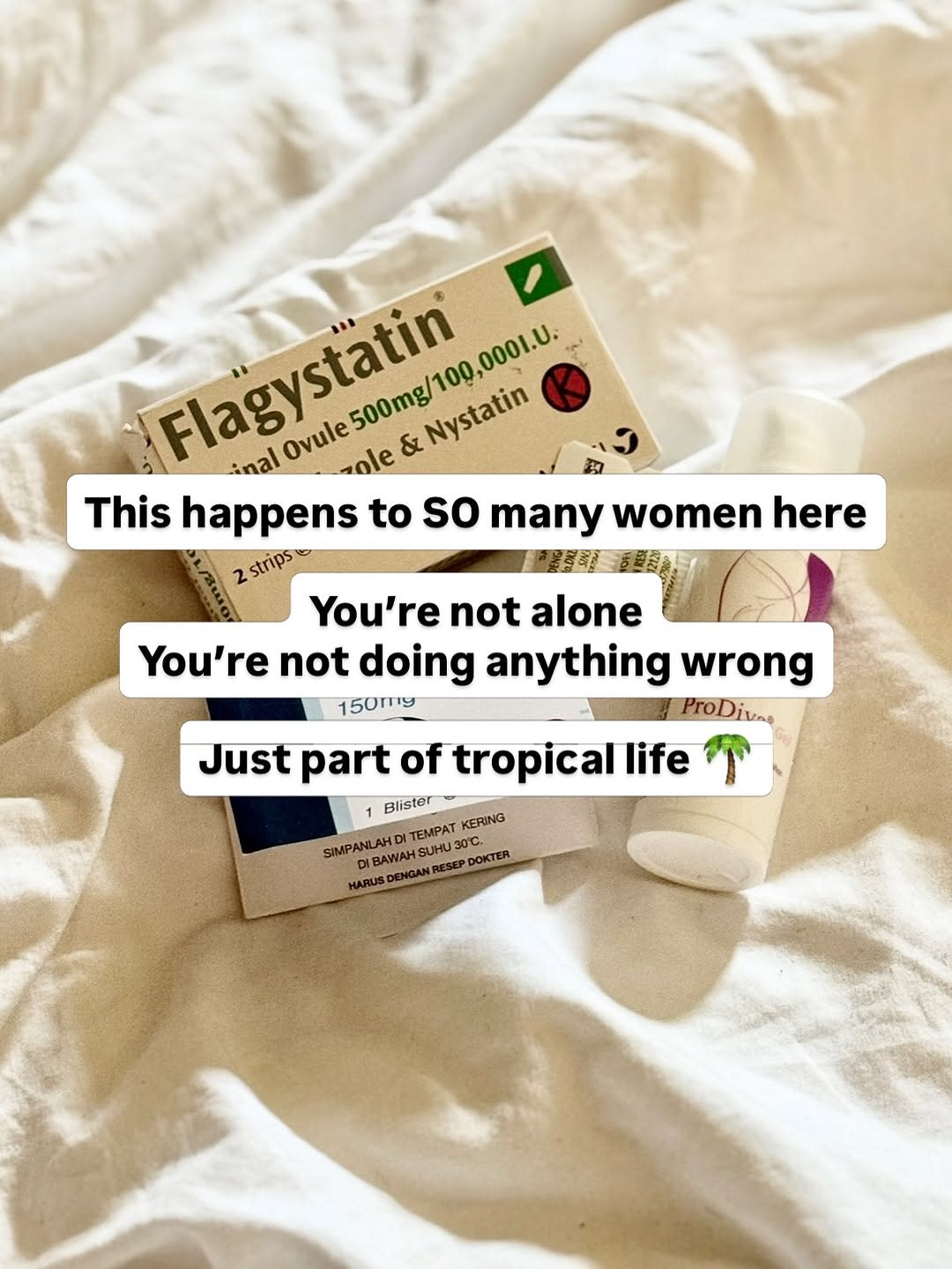 People often ask… does thrush happen more in Bali? 🤍

Short answer… yes, it can.

🚨 Not medical ad image 8
