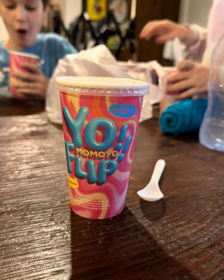 We knew about Momoyo...

But apparently we hadn't been paying enough attention 👀🍦😂

After dinner 