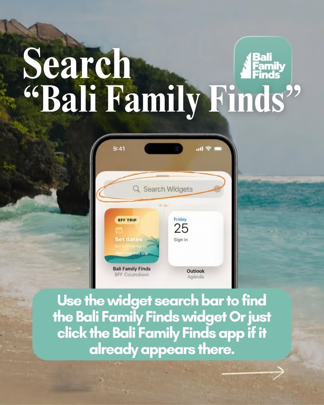 📱 DID YOU KNOW YOU CAN PUT BALI FAMILY FINDS RIGHT ON YOUR HOME SCREEN? 🌴

If you’re planning a Ba image 3