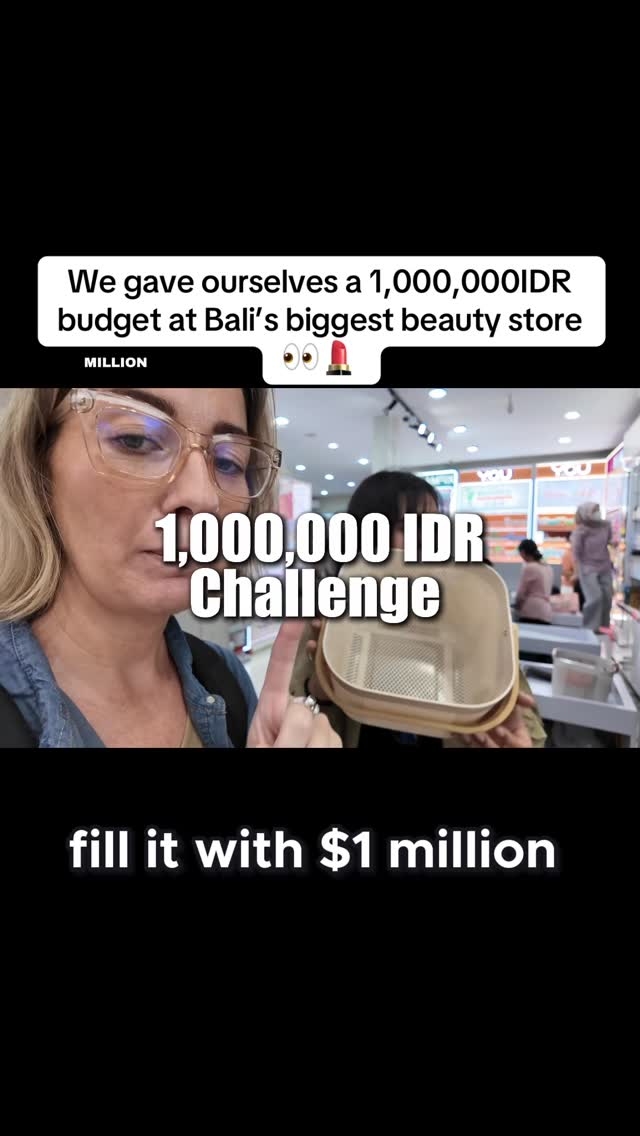 Unveiling Bali’s Best Beauty Bargains: Our 1 Million IDR Challenge at Murni Cosmetics
