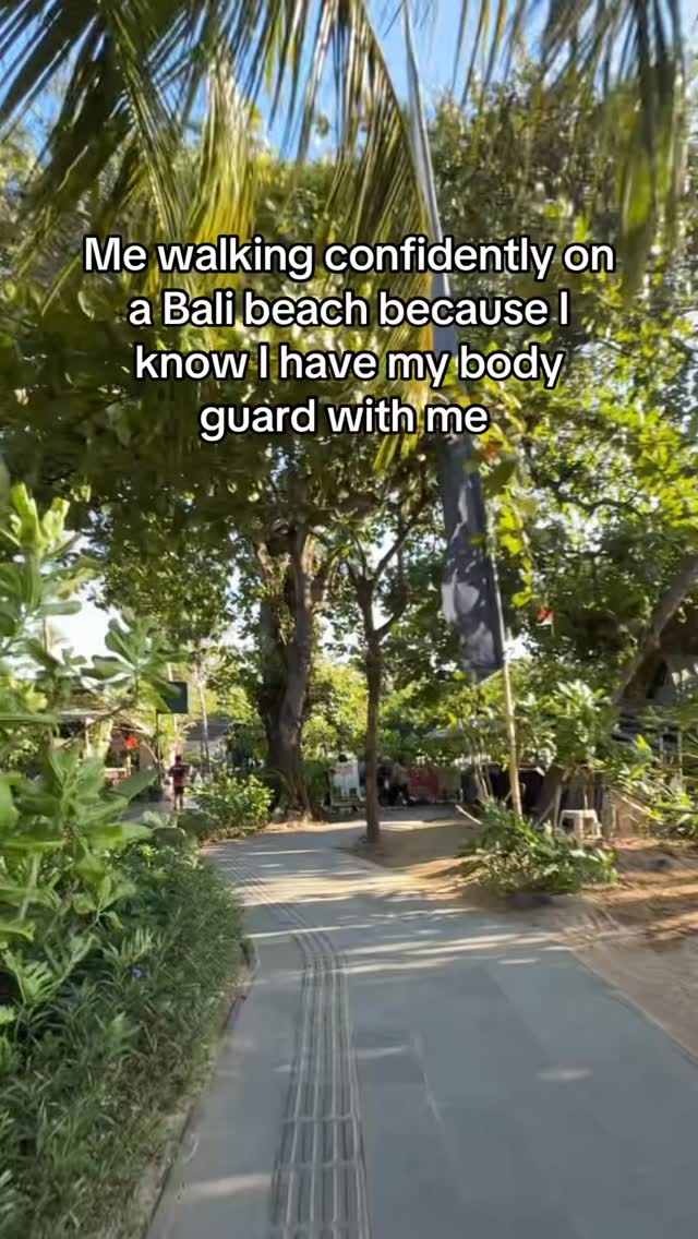 Ned takes his protection duties very seriously in Bali. 

Unless there’s a lizard.
Or another dog.
O