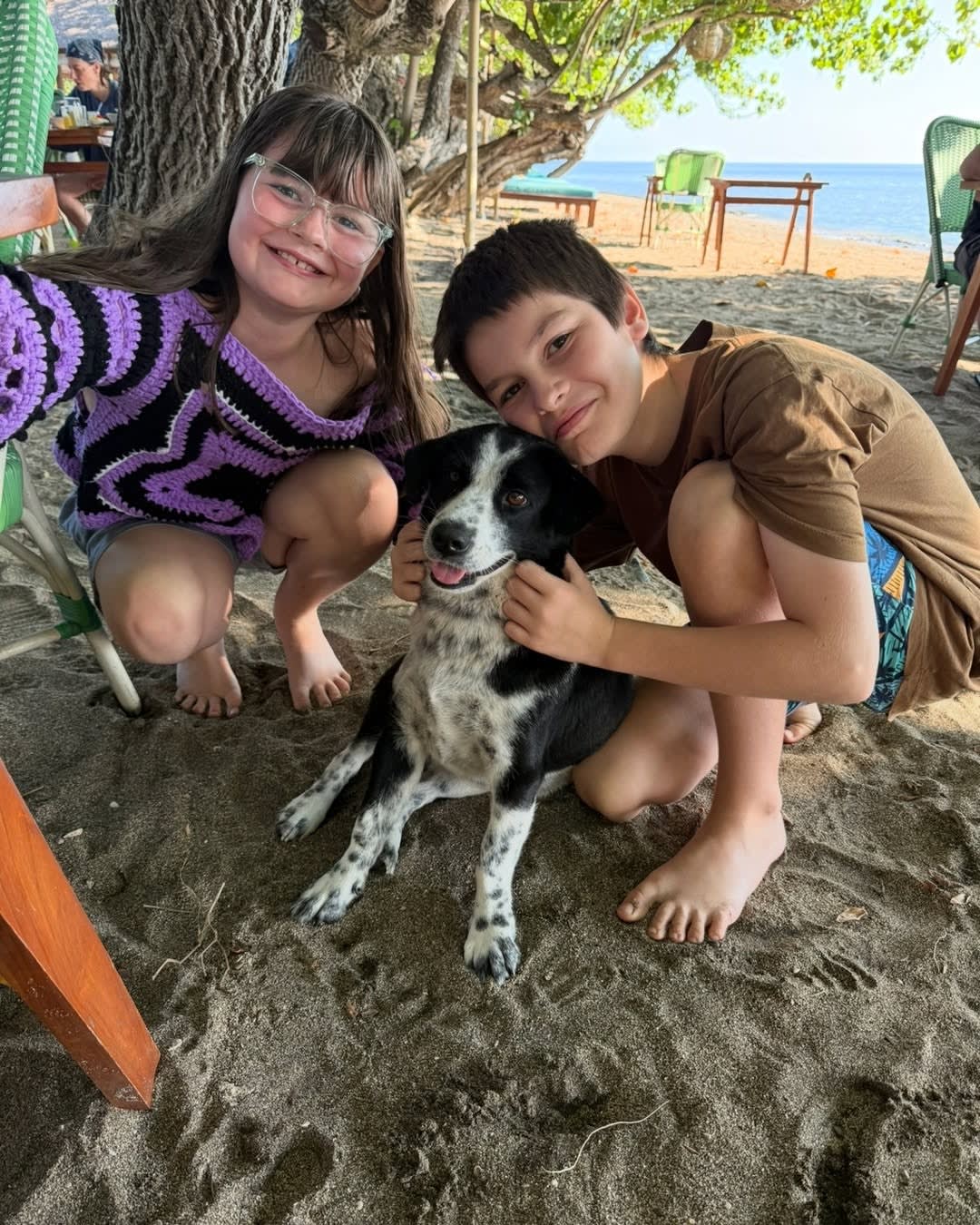 Meet Oreo 🤍🐶

At least that's what the kids named him 😅

This little beach dog spent the day chec