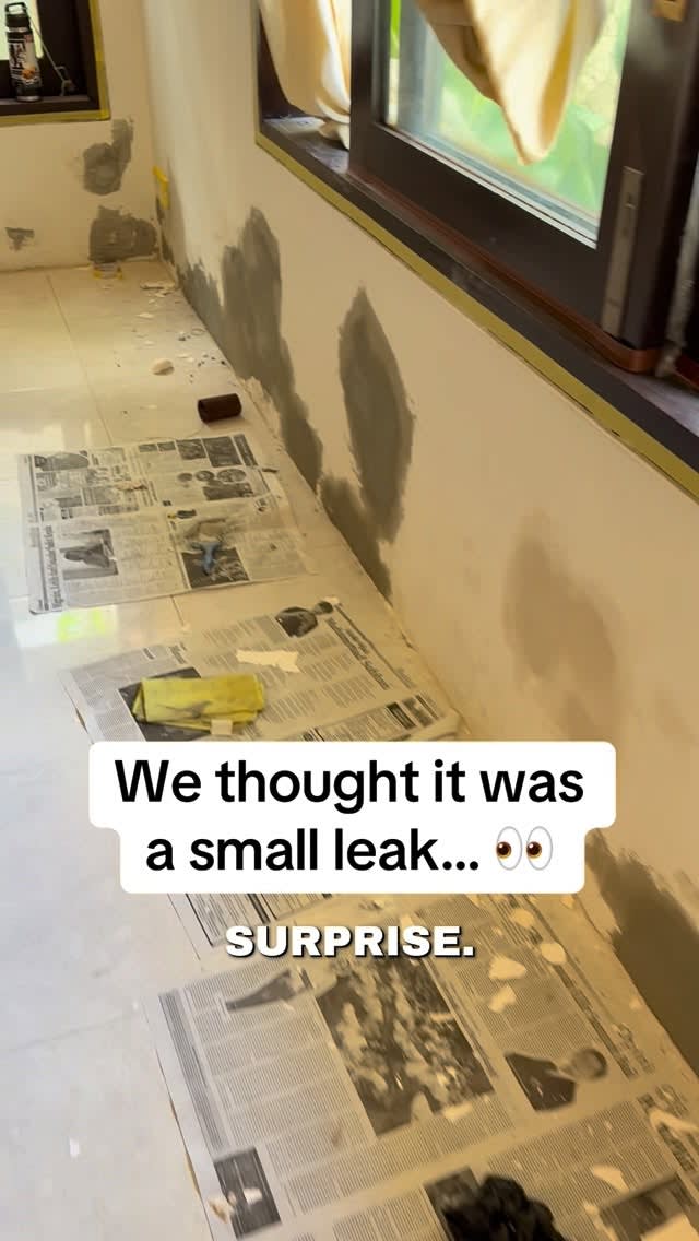 We thought we had a small leak… turns out it was a little more than that 😅🏠

A few broken roof til