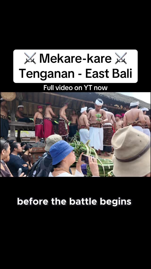 Before the Pandan War begins, the entire village comes alive.

Families gather, music fills the stre