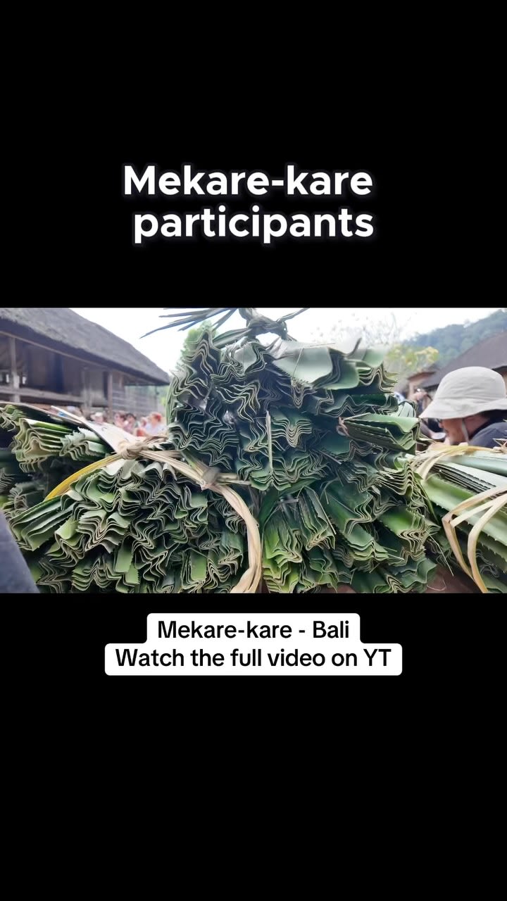 🌿 One of the most fascinating traditions we’ve witnessed in Bali.

This short clip is from our rece