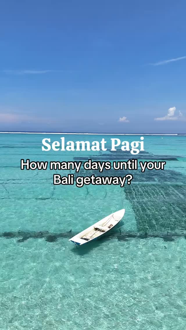 🌴✈️ Quick question...

How many days until your Bali getaway? 😍

Are you:
✈️ Packing your bags thi