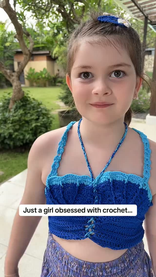 A little throwback to when Lola was absolutely **cro-slaying** her crochet projects 🧶✨😂

These cli