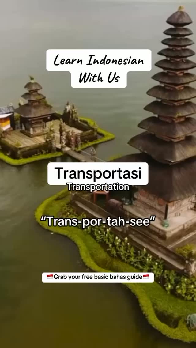 🇮🇩 Learn Indonesian with us!

Today's word is:

🚌 **Transportasi**
*(trans-por-ta-see)*

Meaning: