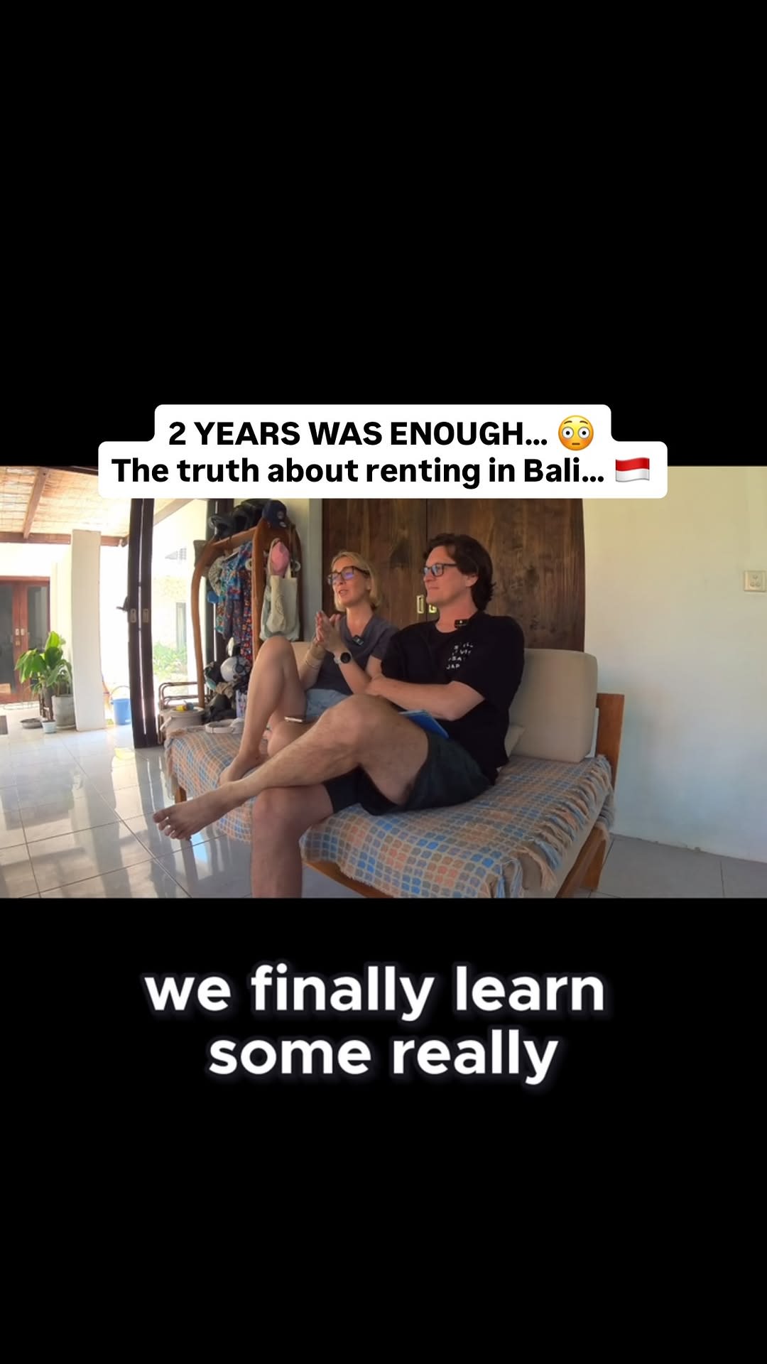 After almost 2 years in the same Bali rental, we finally decided it was time to move.

From roof lea
