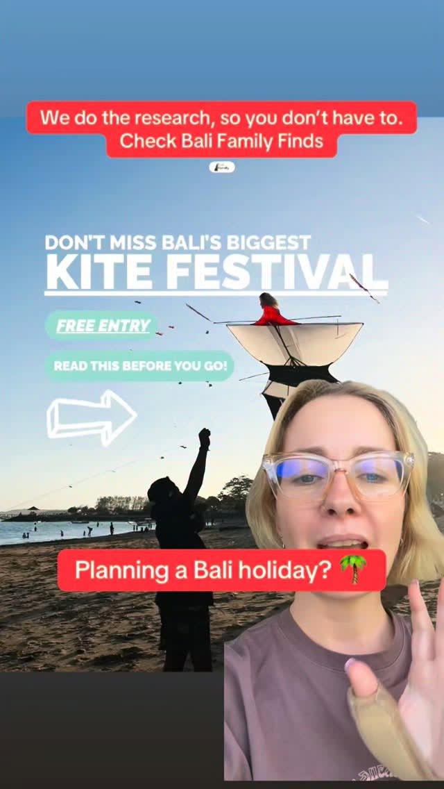 Planning a Bali holiday? 🌴

🪁 The Rare Angon Kite Festival is happening from 23-26 July 2026 at Me