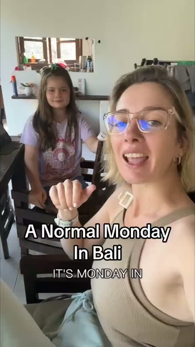 Just a normal Monday in Bali. 🌴🤍

Homeschool ✔️
Chores ✔️
Quick supermarket dash ✔️
Filling the bi