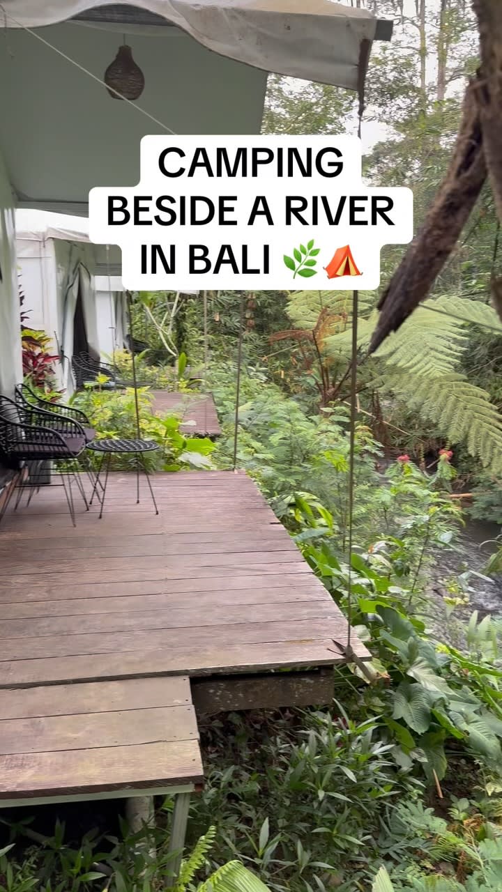 Okay but LOOK at this tent! 😍⛺️🌿

Camping in Bali hits a little different when your “tent” comes w