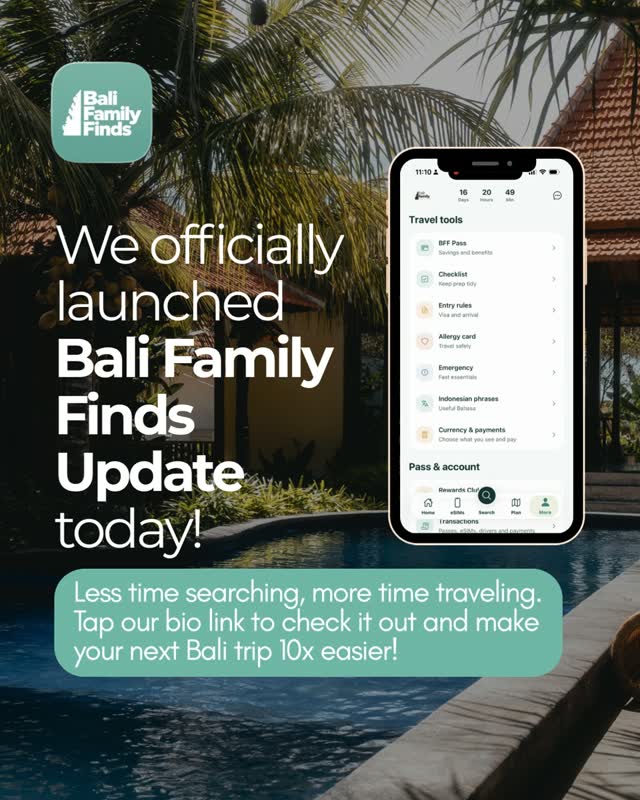 🚨 BALI FAMILY FINDS UPDATE IS LIVE! 🌴📱
It's finally here! 🎉

We've been working behind the scene