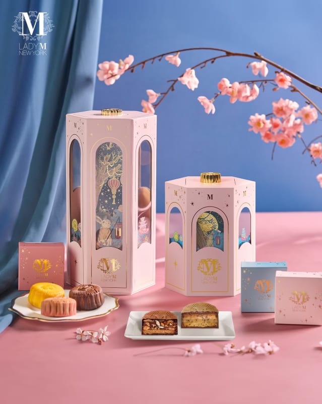 Lady M mooncake box detail